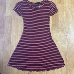 Forever 21 red and white striped dress
